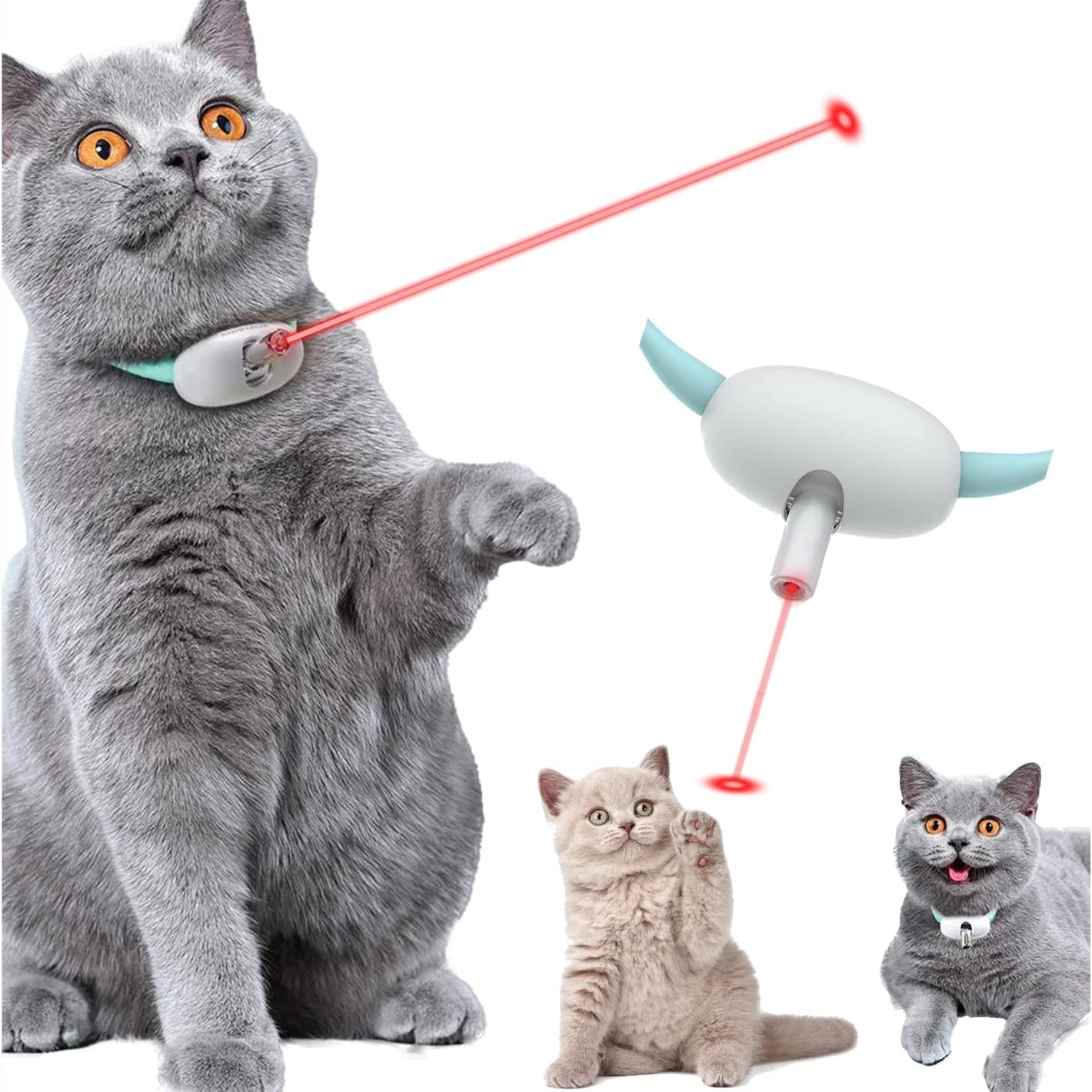 Smart Laser Cat Toy Collar
